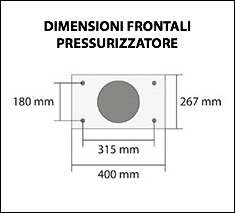 
DIMENSIONI FRONTALI PRESSURIZZATORE ﷯